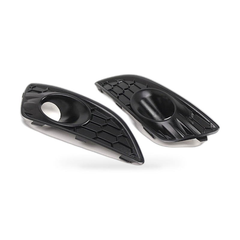 Fog Light Frame Cover Grille Lower Mesh (Pair) to suit Ford Fiesta 2013-2016 Gloss — image 1