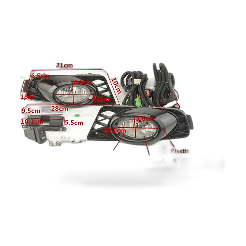 Front Fog Light Assembly Kit (Pair) to suit Honda Civic 2009-2011 Sedan Bumper — image 1