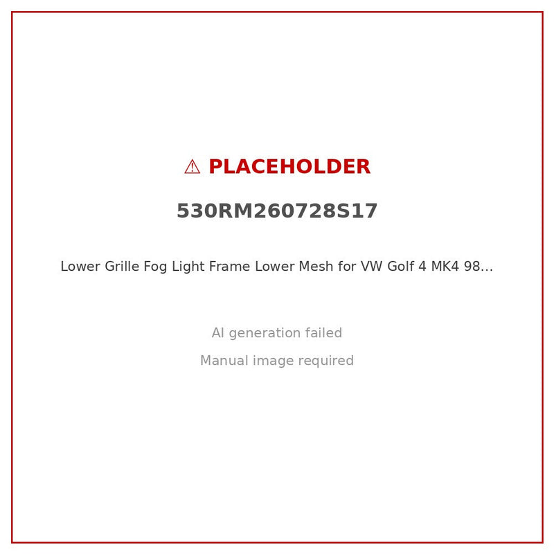 Lower Grille Fog Light Frame Lower Mesh for VW Golf 4 MK4 98-04 Left 1J0853665 — image 1