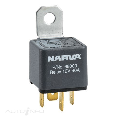 Narva Relay 12V 4PIN 40A Resistor - 68004BL