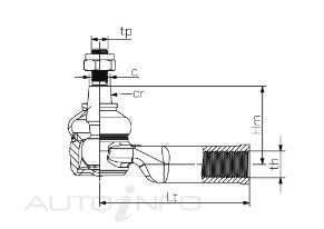 BNT Tie Rod End LH Bmw 5 Series G30 16-On 7 Series - 21830