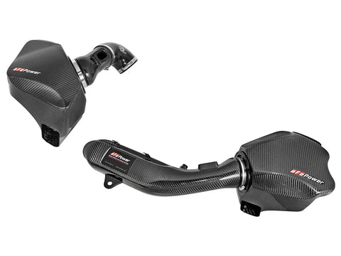 aFe Black Series Momentum Carbon Fibre Cold Air Intake System w/Pro 5R Filter (BMW M3 F80 15-18) — fits BMW M4 F82
