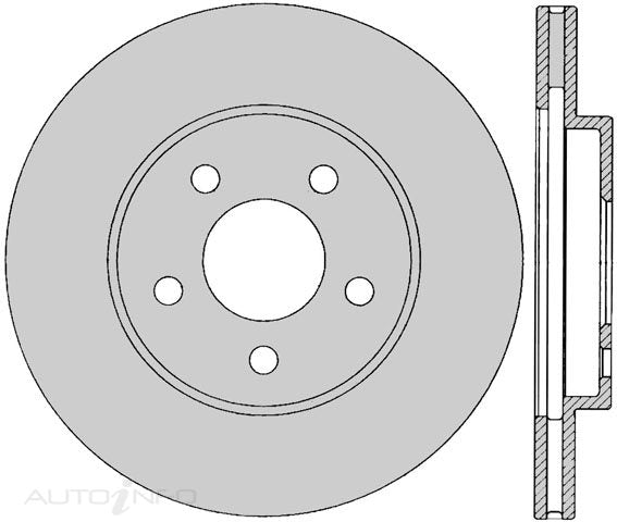 Protex Disc Rotor Front Chrysler Neon >99 - SDR175