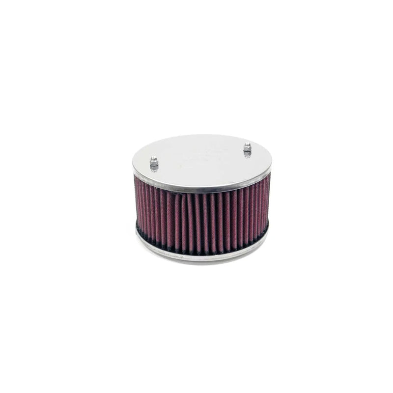 K&N Filters Custom Racing Oval Air Filter Assembly to Suit Single/Dual Barrel Carburettors - 4.875" ID x 2.125" H x...