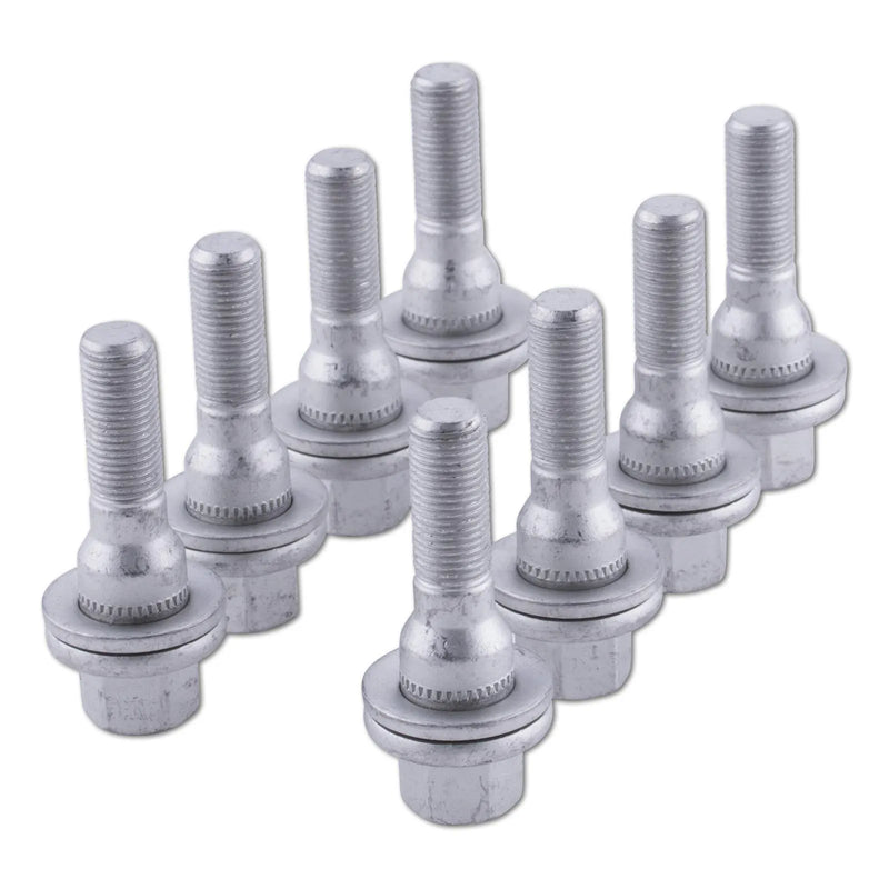ST Suspension Wheel Bolt M12x1,25x45mm Flat - Silver 10 pcs.