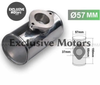57MM 2.25" BOV BLOW OFF VALVE FLANGE T MOUNTING PIPE TK-BOV02FP57