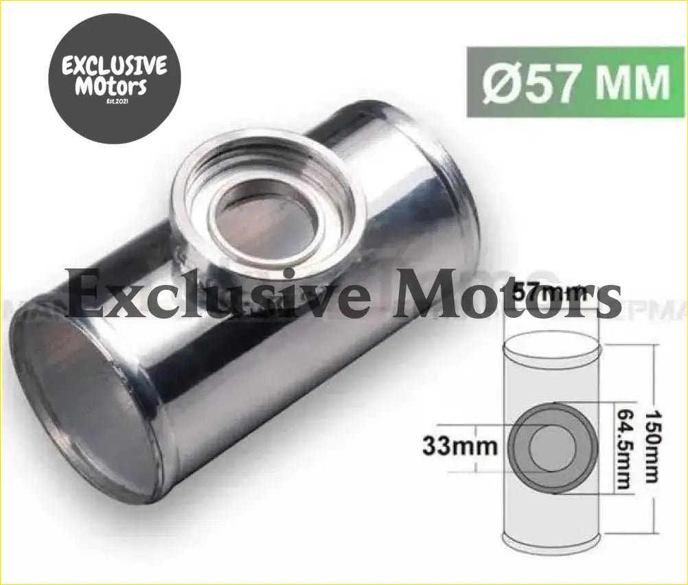 57MM 2.25’’ TURBO Aluminum FLANGE PIPE For SSQV/SQV BOV D16 - Turbo & Performance