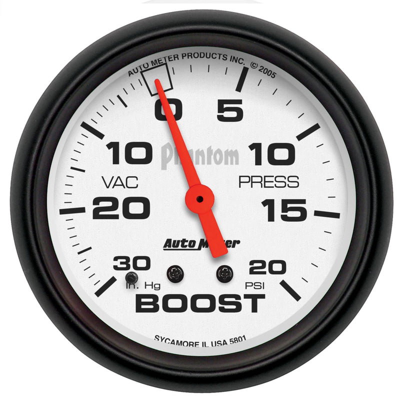 AutoMeter Phantom 2-5/8in Boost/Vac AU5801