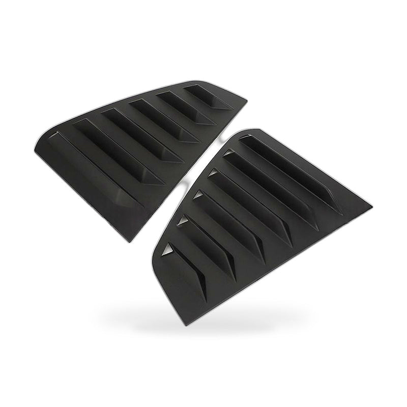 Rear Window Louver Decoration Trim (Pair) to suit VW Golf 6 Golf 7 Glossy Black — image 1