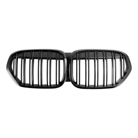 BMW X1 F48 / F49 Gloss Black Dual Slat Front Kidney Grille (2019-2021)