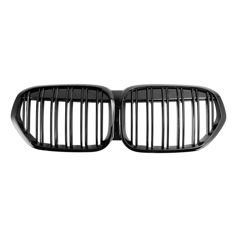 BMW X1 F48 / F49 Gloss Black Dual Slat Front Kidney Grille (2019-2021)