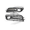 LED Flow Daytime Running Light Yellow Turn Signal Mesh Fog Light Frame for 09-11 — image 3