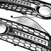LED Flow Daytime Running Light Yellow Turn Signal Mesh Fog Light Frame for 09-11 — image 4