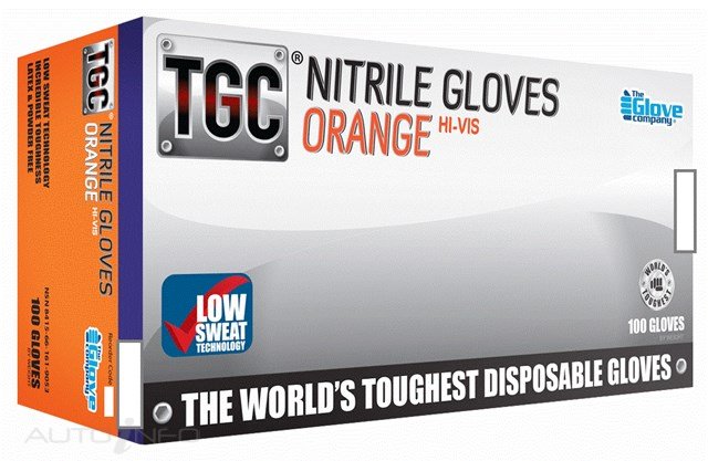 The Glove Company Tgc Orange Nitrile Gloves XL - 160034