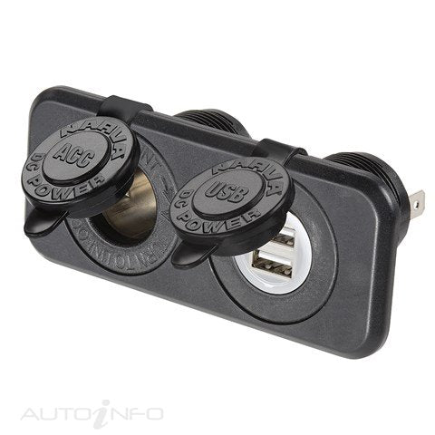 Narva Power Access HD Twin Acc/dual - 81144BL
