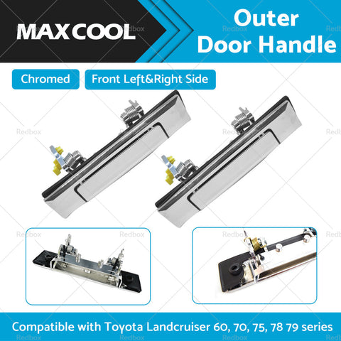 of Chrome Door Handles (Pair) to suit Toyota Land Cruiser 60 — image 2