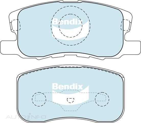 Bendix Brake Pads Front Mitsubishi Mirror Colt 02-On - DB1796GCT