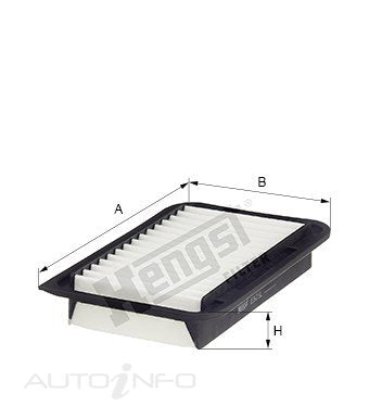 Hengst Air Filter Suzuki Splash Swift 10-On - E525L