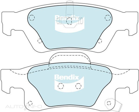 Bendix Brake Pads Rear Jeep Gran Chero - DB22174WD
