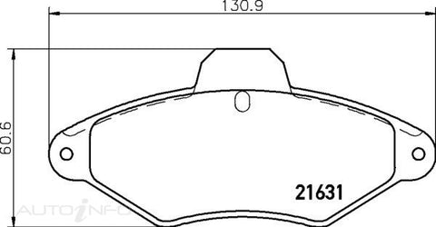 C-Plus Brake Pads Front Citroen Xantia - MDB1629