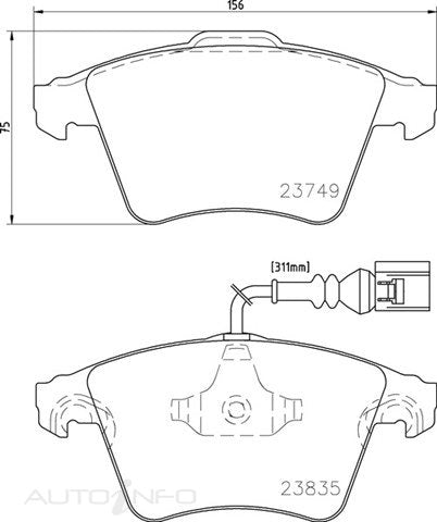 C-Plus Brake Pads Front VW Touareg 03-On - MDB2745