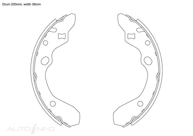 BNT Brake Shoes Rear Mazda 323 Ford Laser - K385