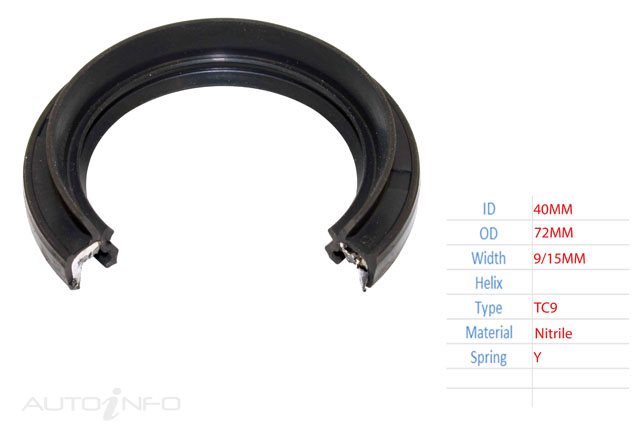 BW Oil Seal 40*72*9/15 TC9 - 401098N