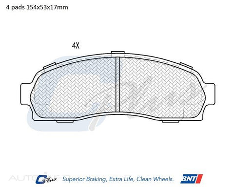 C-Plus Brake Pads Front for Expl 01-On04 - DB1730CP