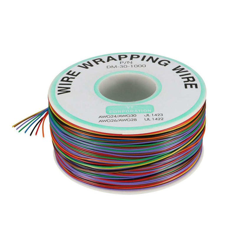Wrapping Wire 30 AWG 250M 8 Colors to suit Breadboard Electronic Test — image 1