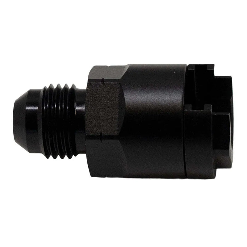 Deatschwerks 6AN to 3/8 EFI Quick Connect Adapter Anodized Matte Black