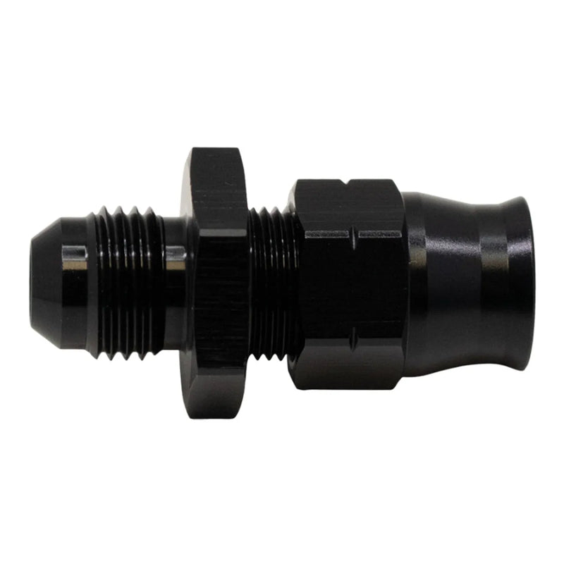 Deatschwerks 6AN to 3/8 Hardline Compression Adapter Anodized Matte Black