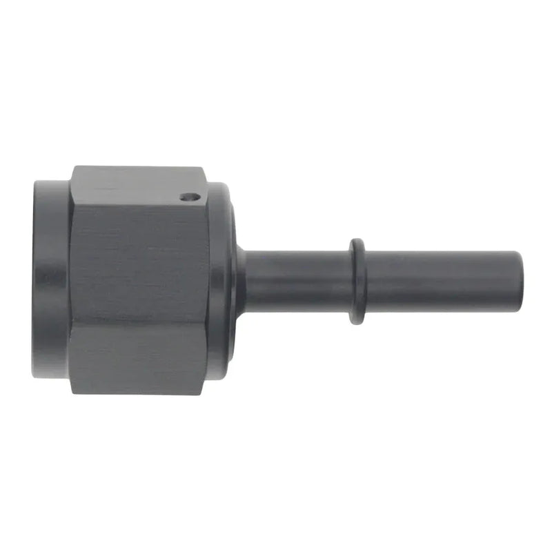 Deatschwerks 10AN Female Flare Swivel to 5/16" Male EFI Quick Disconnect Anodized - Black