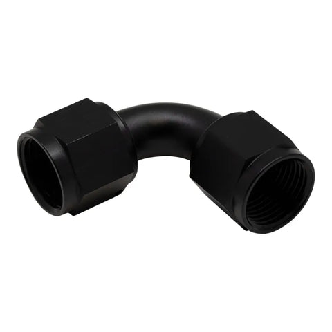 Deatschwerks 10AN 90-Degree to 10AN 90-Degree Coupler Anodized Matte Black