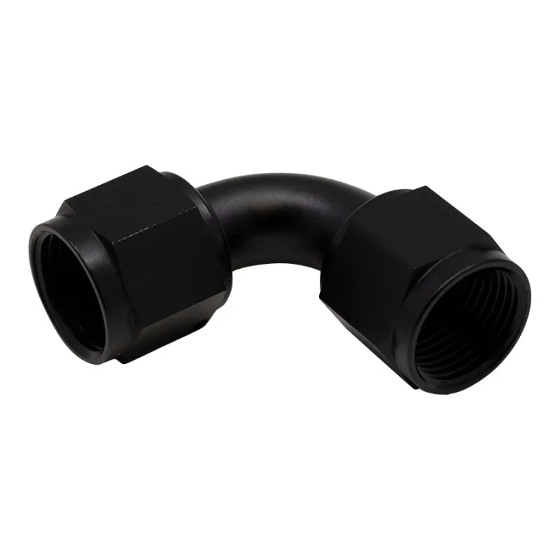Deatschwerks 10AN 90-Degree to 10AN 90-Degree Coupler Anodized Matte Black