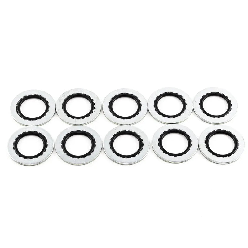 Deatschwerks Rubber and Metal Crush Washer - 10 Pack - 10AN