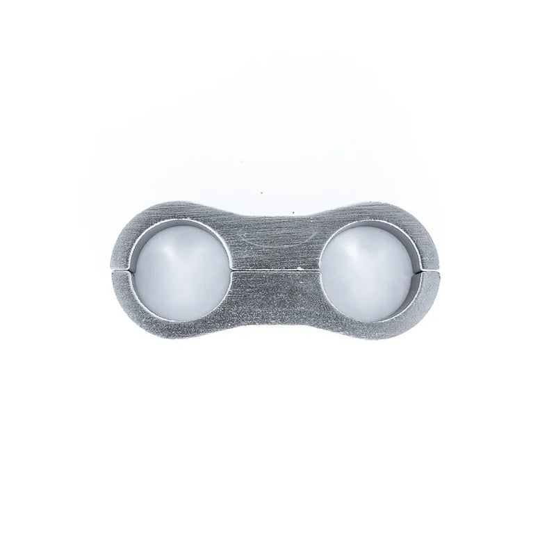 Deatschwerks Titanium Billet Dual Hose Separator to Suit -8 PTFE and -6 CPE Hose - 12.7mm Clamp ID