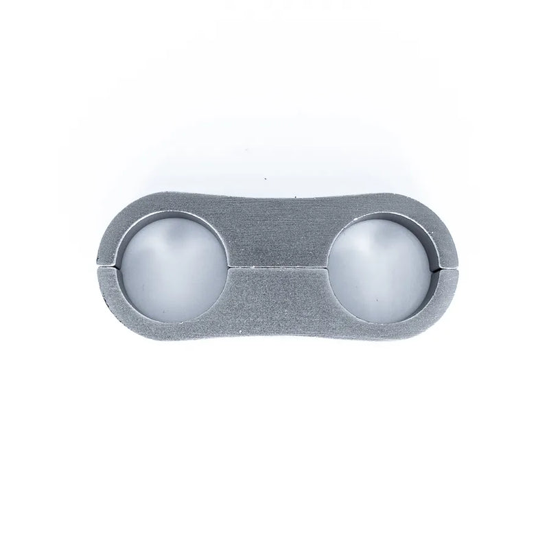 Deatschwerks Titanium Billet Dual Hose Separator to Suit -10 PTFE and -8 CPE Hose - 15.9mm