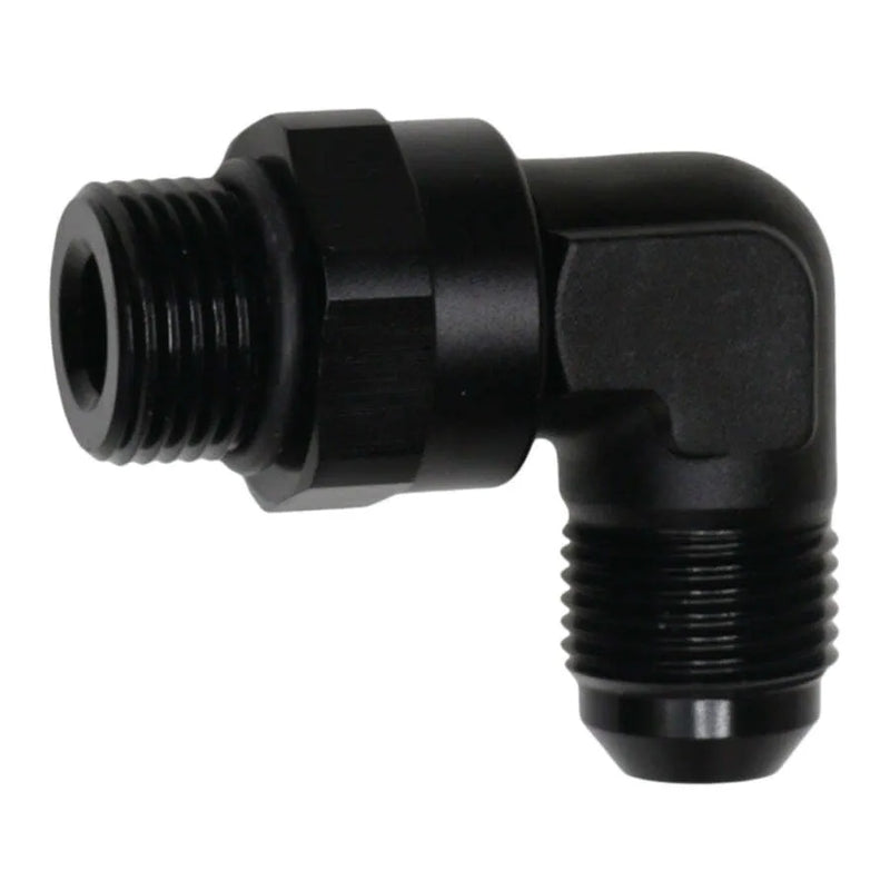 Deatschwerks 8AN to 8AN Flare 90-Degree Fitting Anodized Matte Black