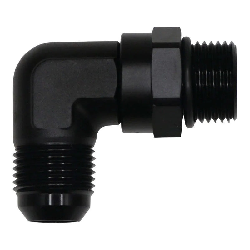 Deatschwerks 10AN to 10AN Flare 90-Degree Fitting Anodized Matte Black