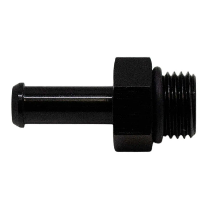 Deatschwerks 6AN to 5/16 Barb Fitting Anodized Matte Black