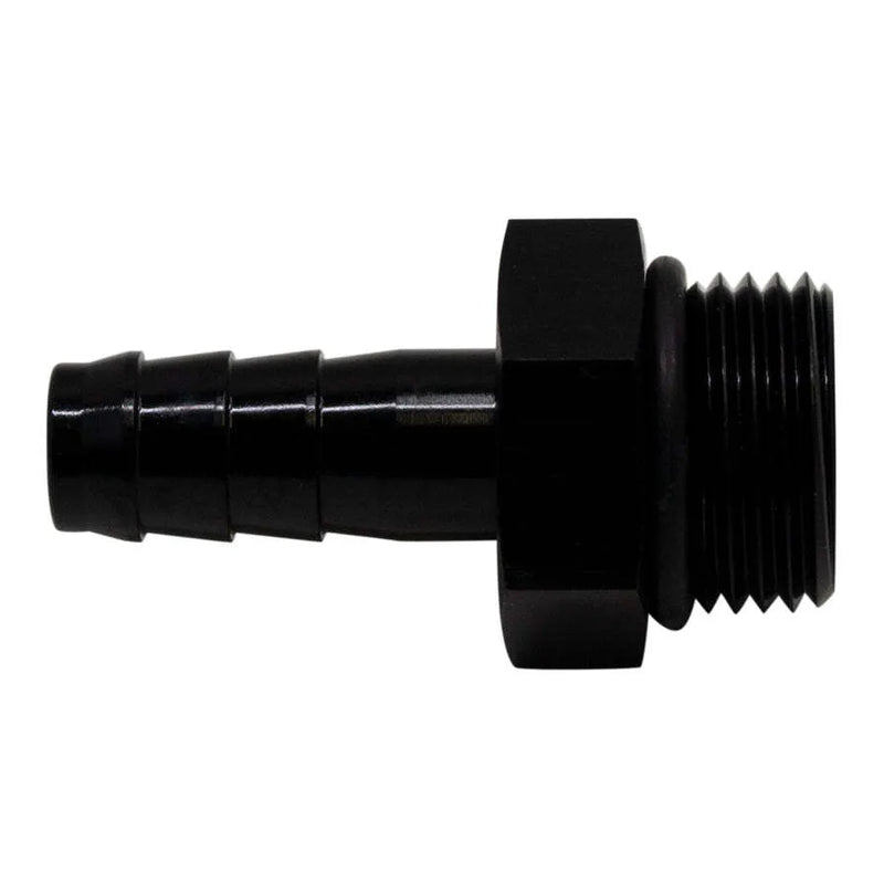 Deatschwerks 8AN to 3/8 Triple Barb Fitting Anodized Matte Black