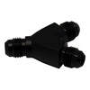 Deatschwerks 6AN to 6AN to 6AN Y Block Fitting Anodized Matte Black