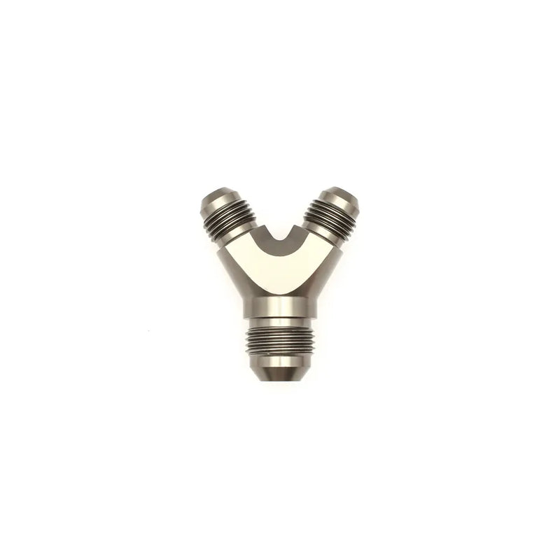 Deatschwerks 6AN Male Flare and 6AN to 8AN Male Flare Y Block Fitting