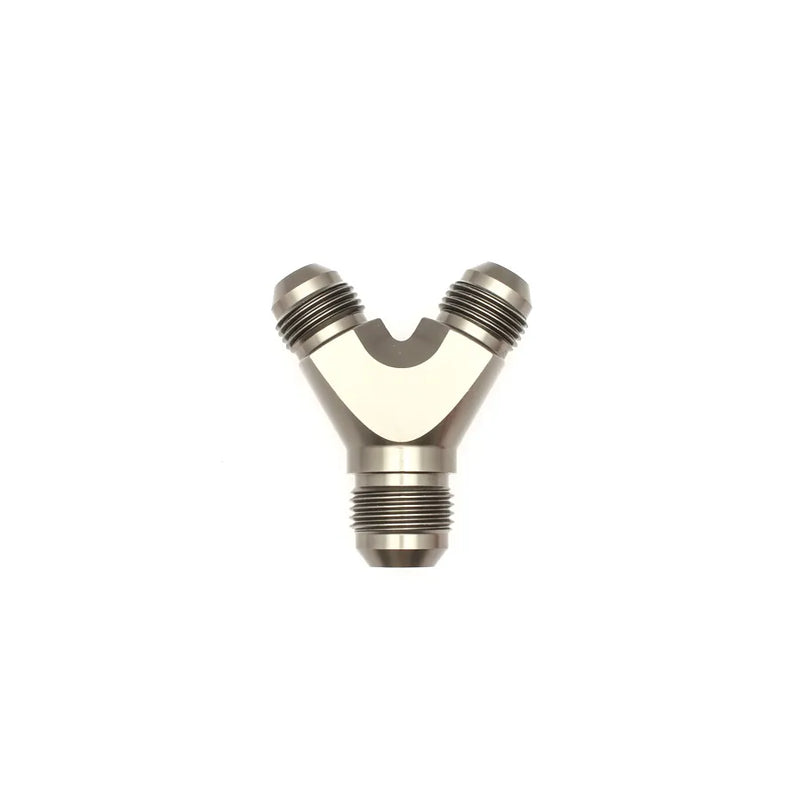 Deatschwerks 8AN Male Flare and 8AN to 10AN Male Flare Y Block Fitting