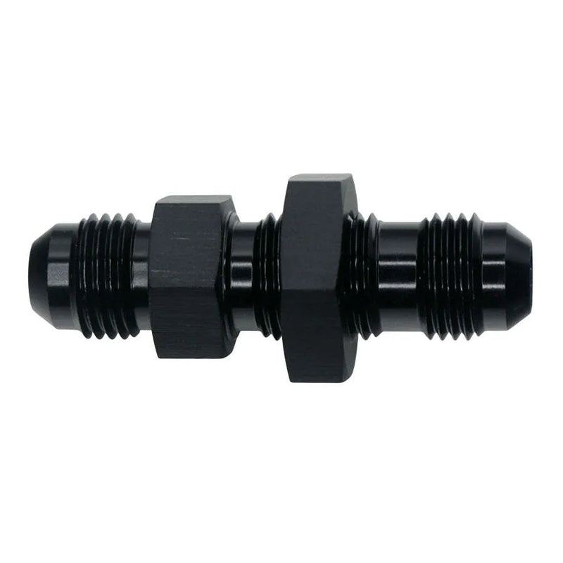 Deatschwerks 6AN to 6AN Bulkhead Adapter Anodized Matte Black