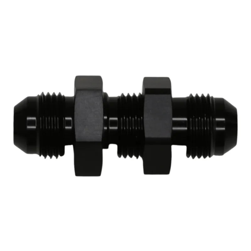 Deatschwerks 8AN to 8AN Bulkhead Adapter Anodized Matte Black