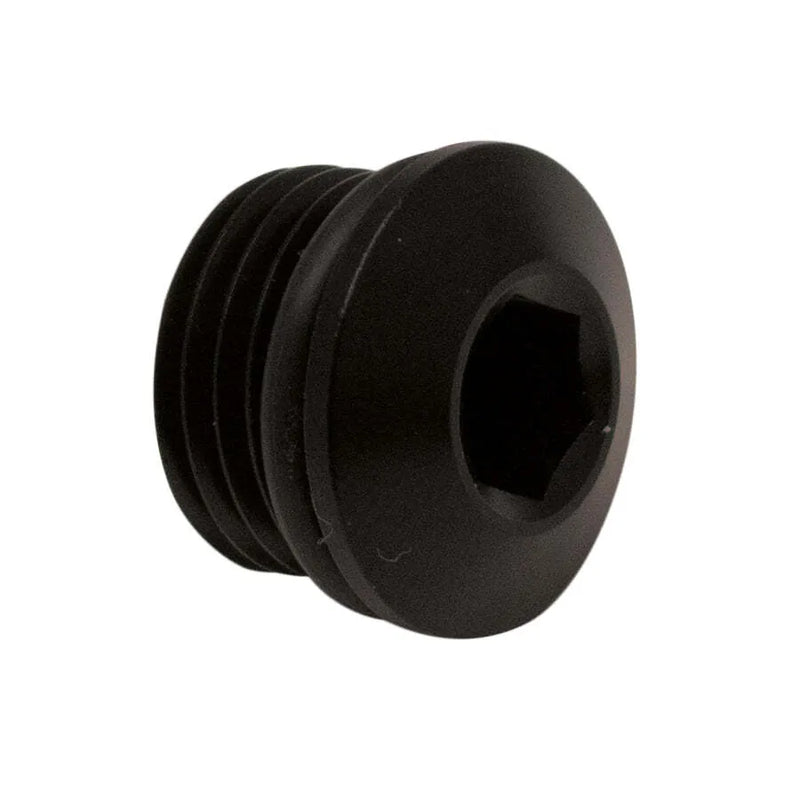 Deatschwerks 6AN ORB Male Plug Low Profile Internal Allen/Hex Anodized Matte Black