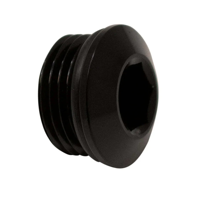 Deatschwerks 8AN ORB Male Plug Low Profile Internal Allen/Hex Anodized Matte Black