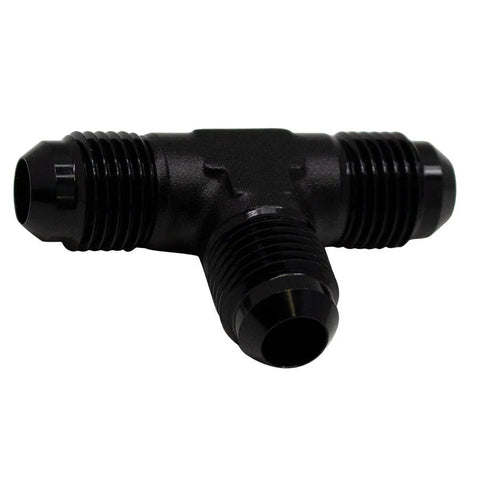Deatschwerks 6AN to 6AN to 6AN Tee Fitting Anodized Matte Black