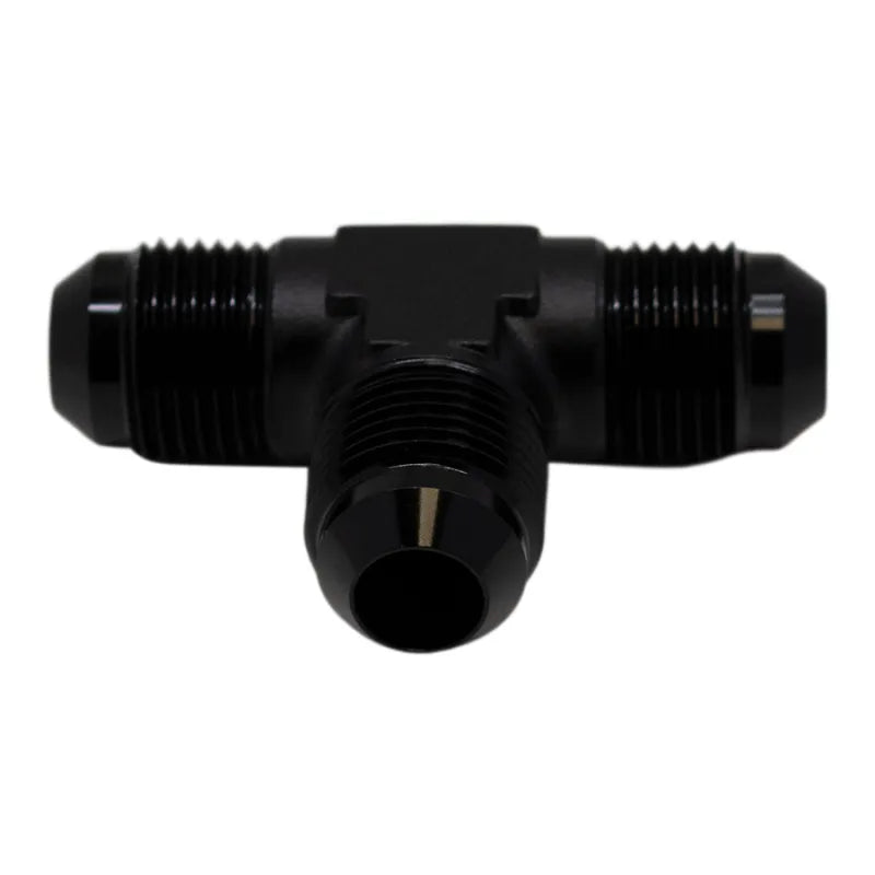 Deatschwerks 8AN to 8AN to 8AN Tee Fitting Anodized Matte Black